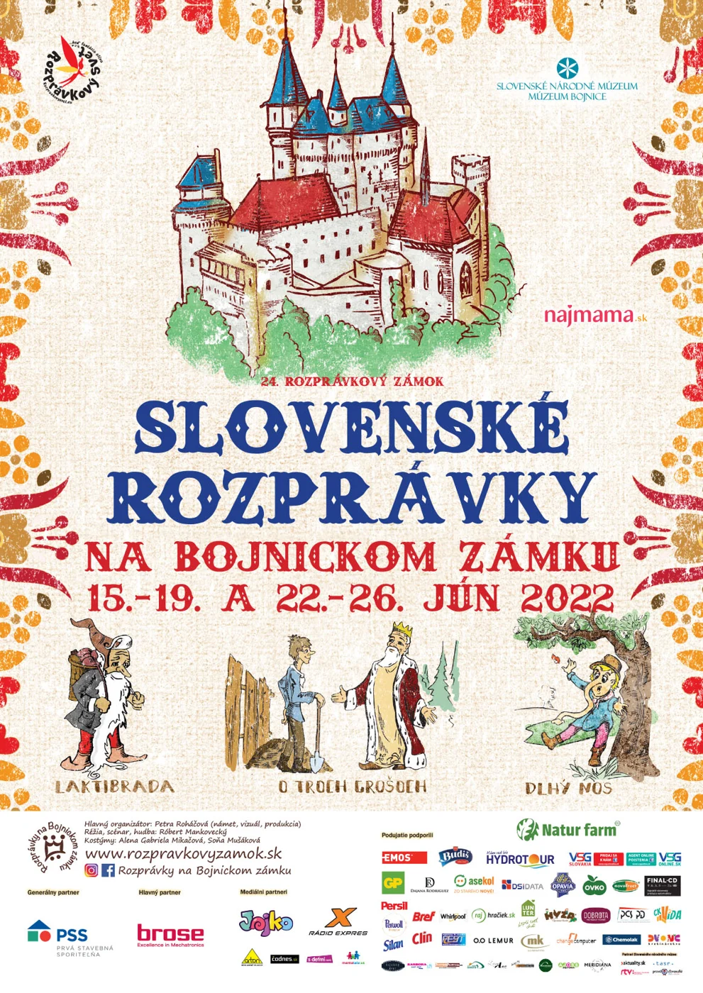 Dobový plagát Rozprávkového zámku 2022